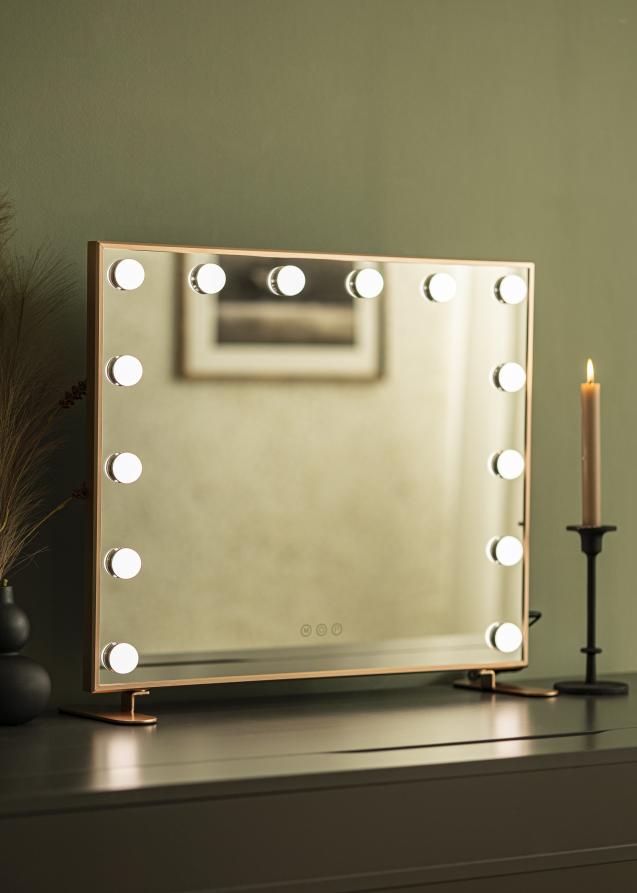 KAILA KAILA Make-up Mirror Hollywood 14 Rose Gold 60x50 cm