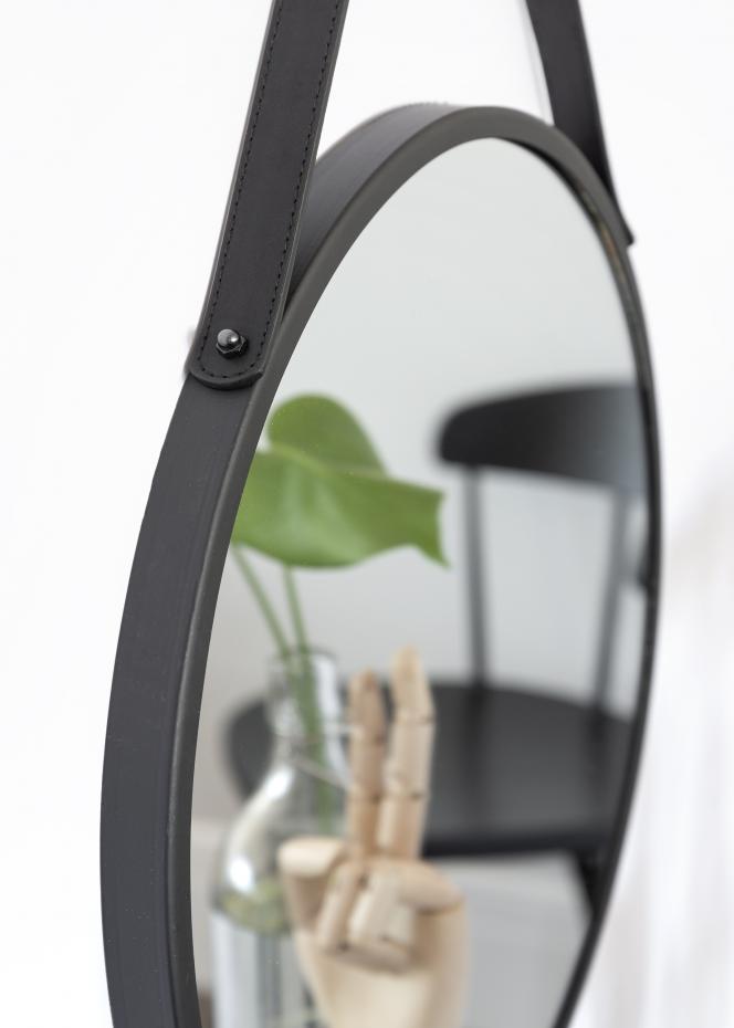 House Nordic Mirror Trapani Black 38 cm 