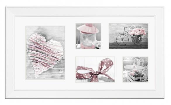Estancia Collage frame Malm White - 5 Pictures