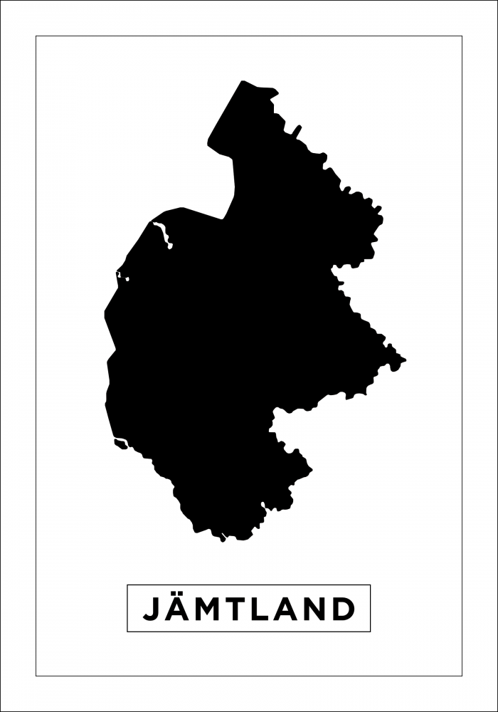 Bildverkstad Map - Jmtland - White Poster