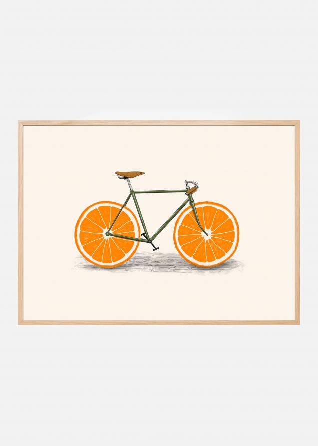 Bildverkstad Orange Wheels Poster