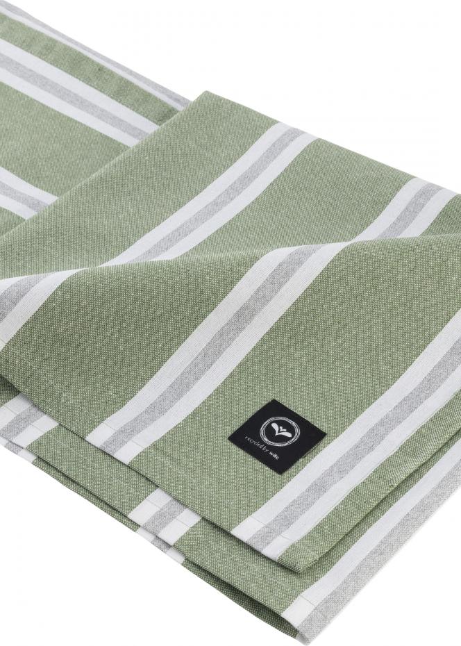 Recycled by wille Tablecloth Svea - Green/White/Grey 90x90 cm