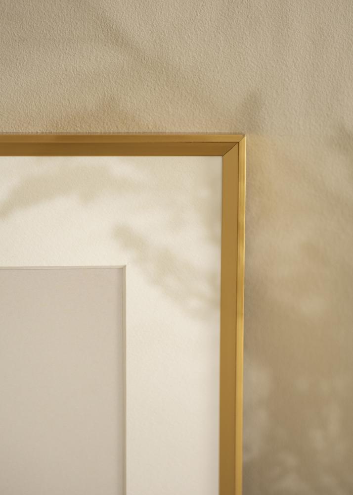 Ram med passepartou Frame Desire Gold 50x70 cm - Picture Mount White 42x59.4 cm (A2)