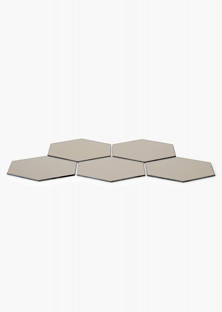 KAILA KAILA Mirror Hexagon Dark Bronze 18x21 cm - 5-pack