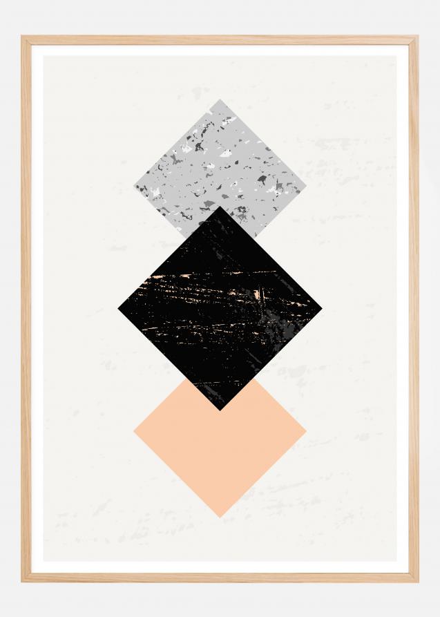 Bildverkstad Abstract Squares II Poster
