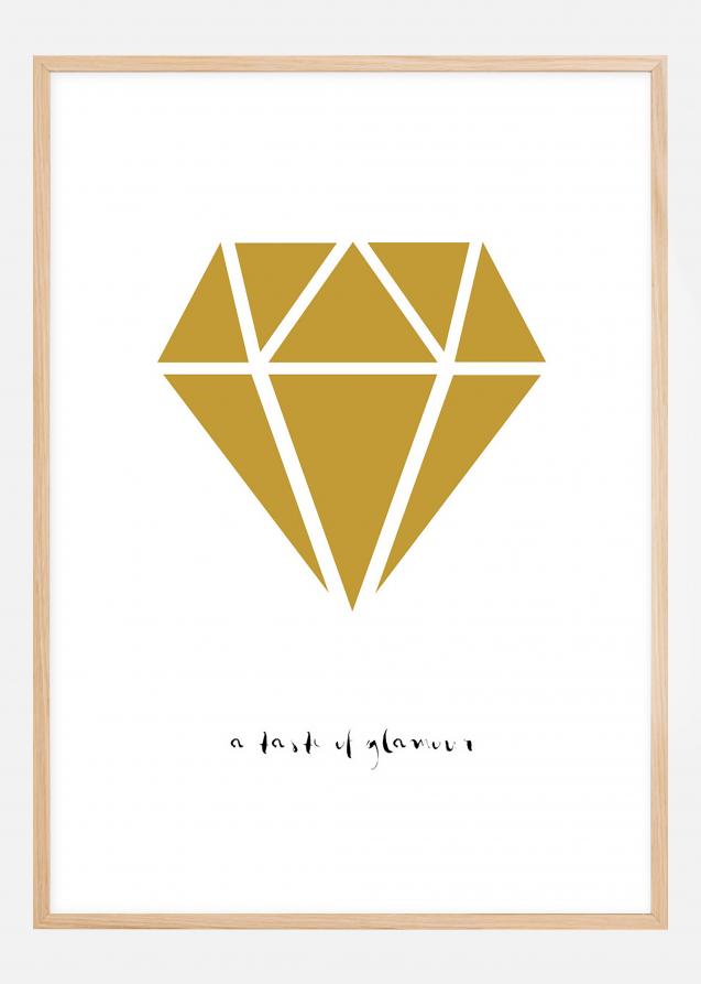 Bildverkstad Diamond - Gold Poster