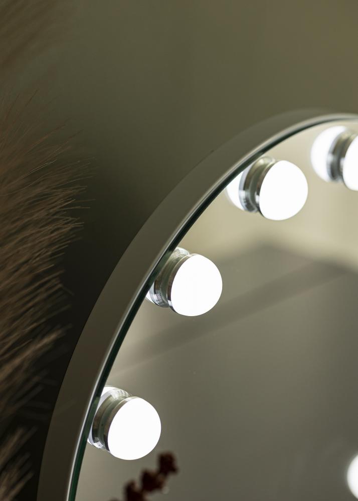 KAILA KAILA Make-up Mirror Hollywood Round 10 White 40x30 cm