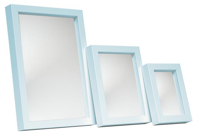 Spegelverkstad Mirror Amanda Box Blue - Custom Size