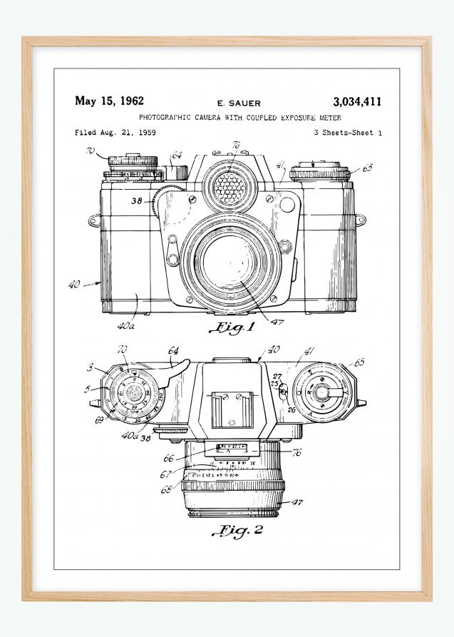 Bildverkstad Patent drawing - Camera I Poster