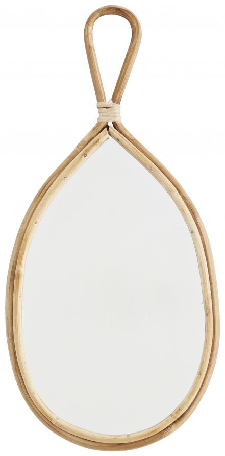 Madam Stoltz Mirror Bamboo 22x48 cm