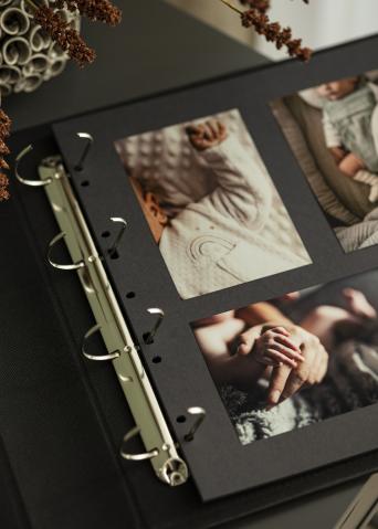 Photo Album 4x6 Photos Hold 700 Pockets Extra Large Capacity Leather Cover  Black Pages with Index Tabs Wedding Picture Albums 700 Slip-in Pockets