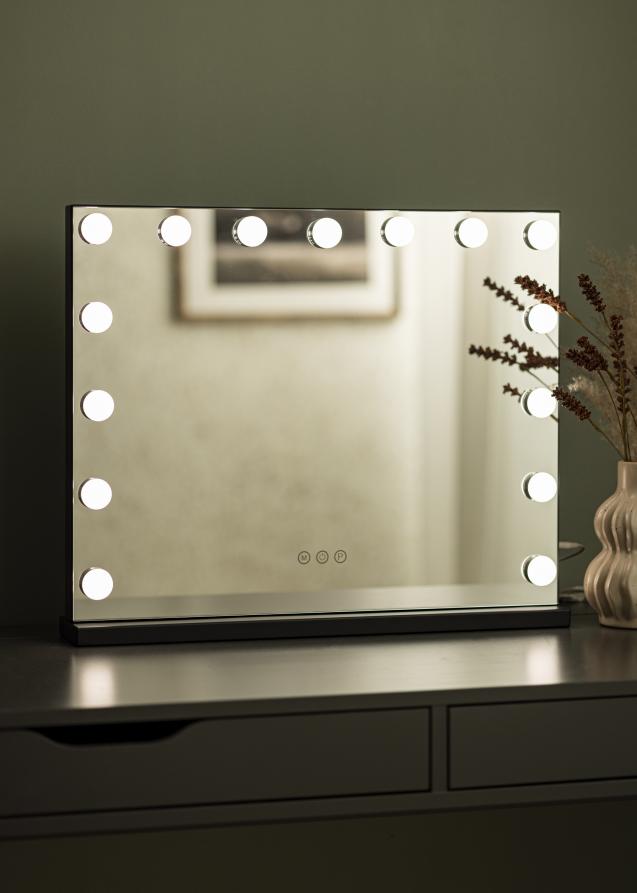 KAILA KAILA Make-up Mirror Hollywood 15 Black 58x46 cm