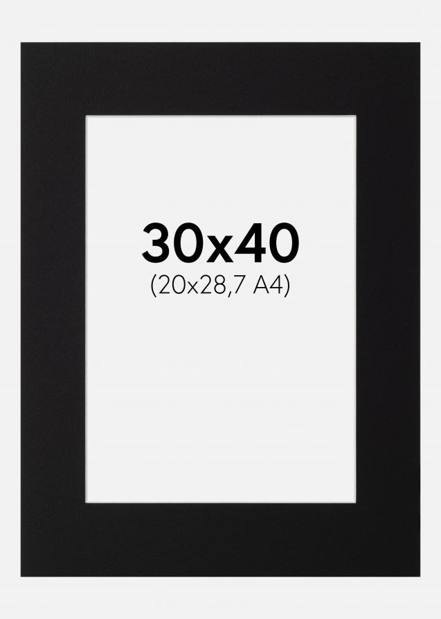 Artlink Mount Black Standard (White Core) 30x40 cm (20x28.7 - A4)