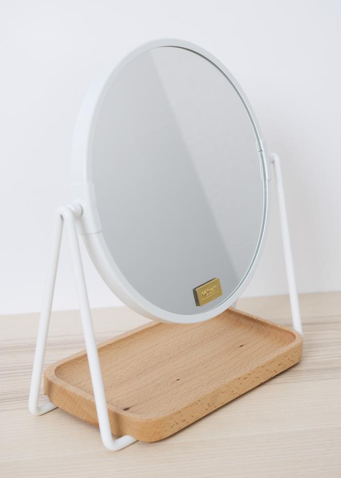 Hbsch Table mirror Tray White 17 cm 