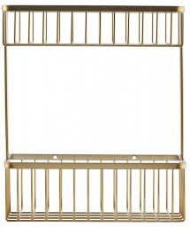 House Doctor Basket Bath Double 28x33.5 cm - Brushed brass