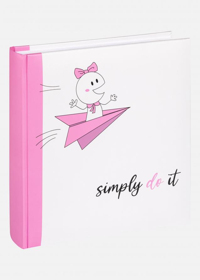 Walther Little Explorer Girl Baby Album Pink - 22.5x24 cm (50 White pages / 25 sheets)