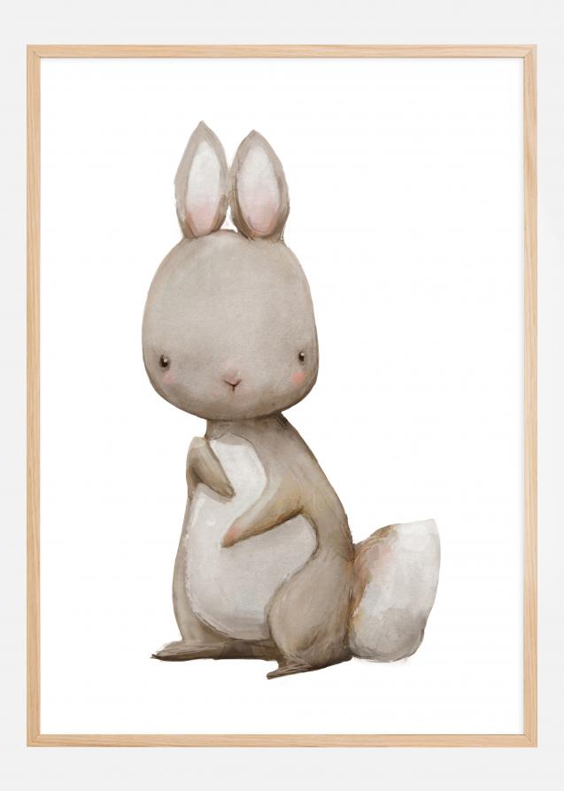 Bildverkstad Rabbit Watercolor Poster