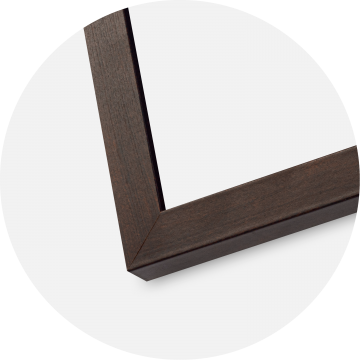 Ram med passepartou Frame Selection Walnut 40x50 cm - Picture Mount White 12x16 inches
