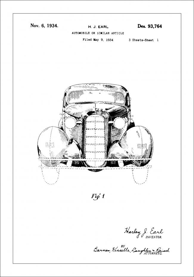 Bildverkstad Patent drawing - LaSalle I Poster