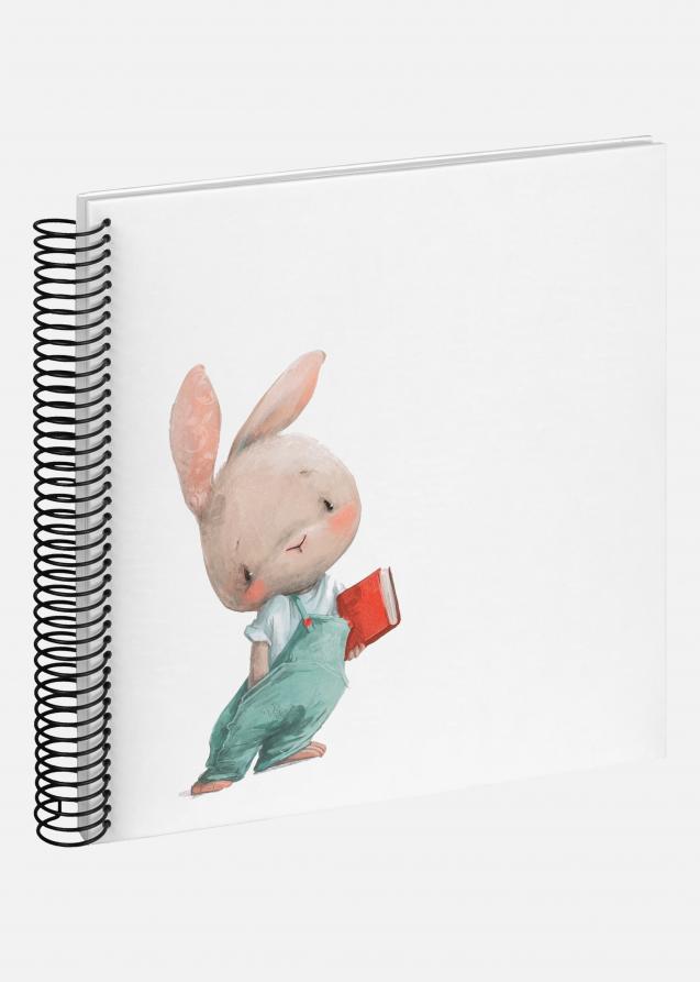 Walther Bunny Nosey Spiral Album White - 24x24 cm (40 White pages / 20 sheets)