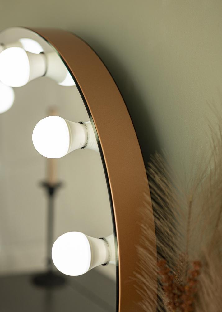 KAILA KAILA Make-up Mirror Hollywood 10 E27 Rose Gold 70x65 cm