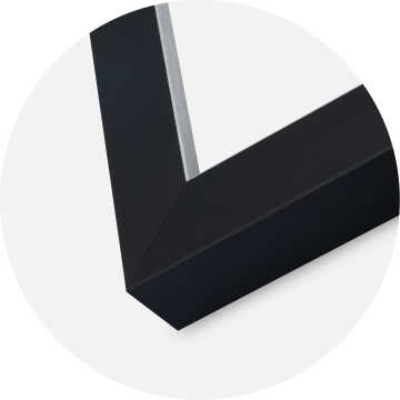 Jämtlands Ramfabrik Frame Sussex Acrylic Glass Black/Silver 42x59.4 cm (A2)