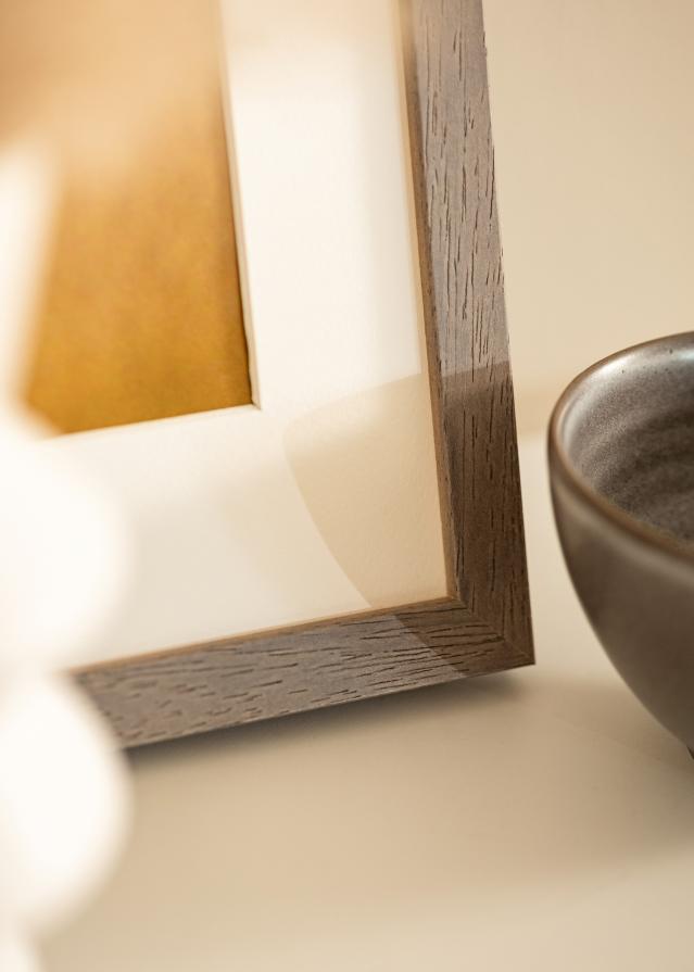 Ram med passepartou Frame Hermes Gray 60x70 cm - Mounts White B2 500x707 mm