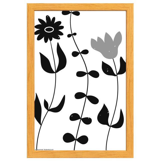 Ram med passepartou Frame Liv Wood 20x30 cm - Mounts White 9x11 cm