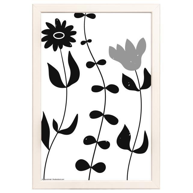 Ram med passepartou Frame Liv White 20x30 cm - Mounts White 15x22 cm