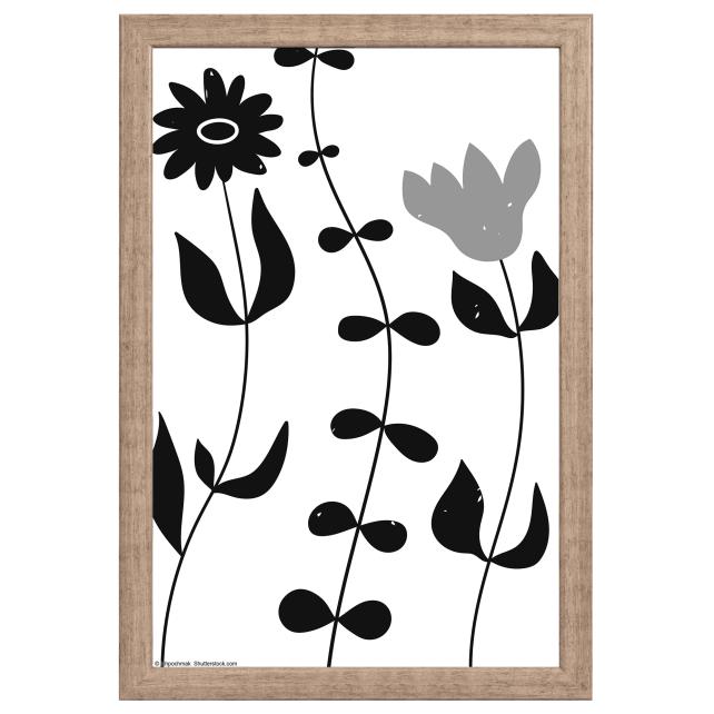 Ram med passepartou Frame Liv Gray 20x30 cm - Mounts White 10x20 cm