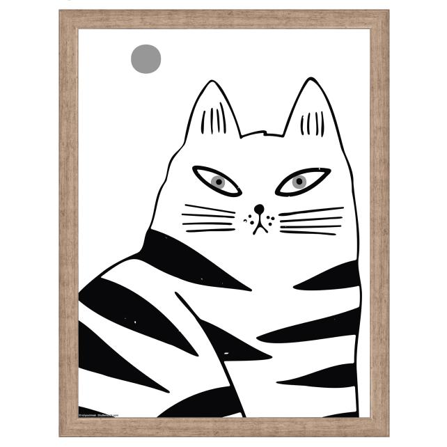 Ram med passepartou Frame Liv Gray 30x40 cm - Mounts White 8x12 inches