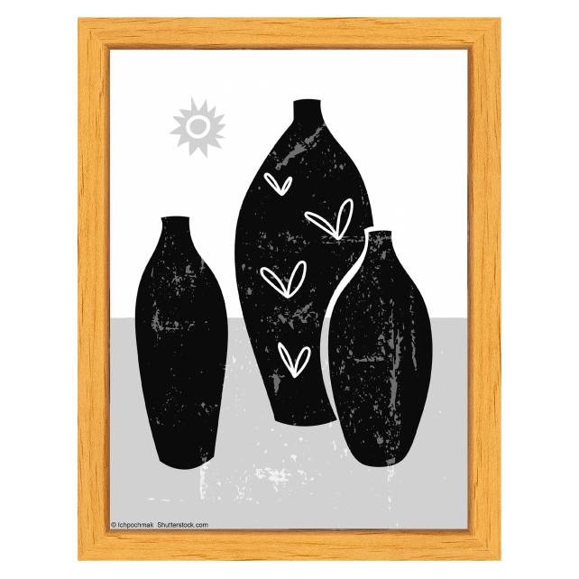 Ram med passepartou Frame Liv Wood 15x20 cm - Mounts White 11x15 cm