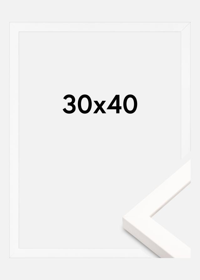 Jämtlands Ramfabrik Frame Brooke Acrylic Glass White 30x40 cm