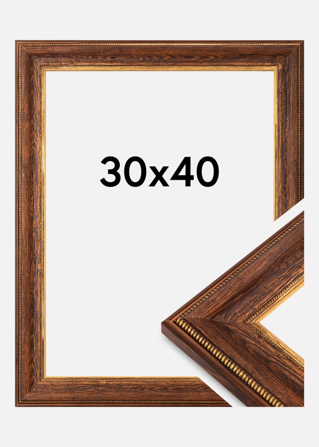 Jämtlands Ramfabrik Frame Fabriano Acrylic Glass Brown 30x40 cm