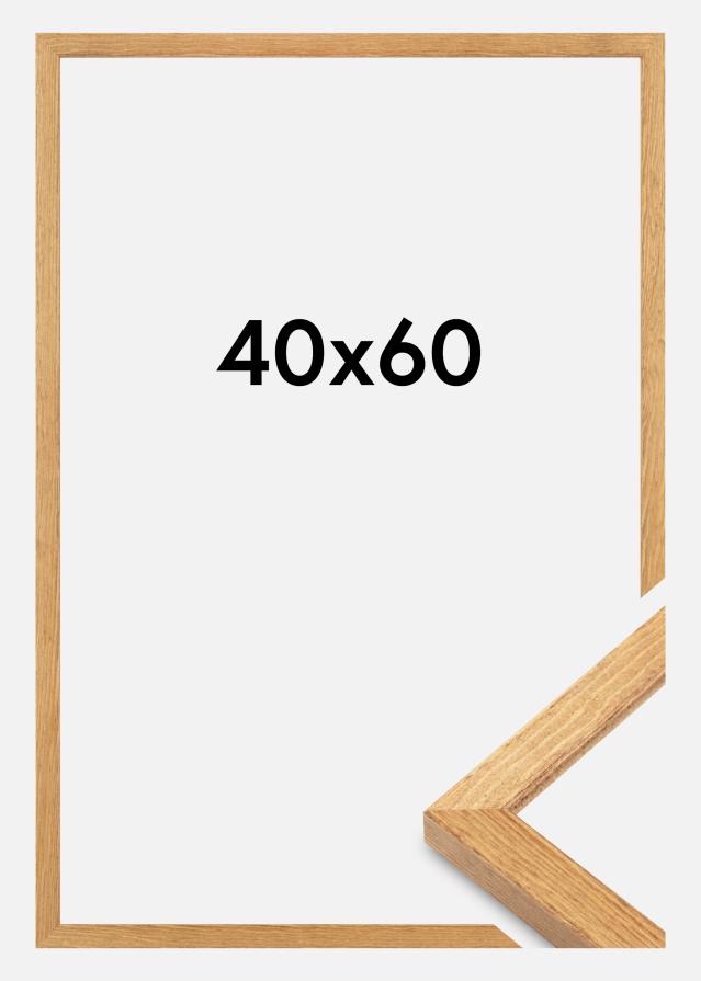 Jämtlands Ramfabrik Frame Tulipa Acrylic Glass Oak 40x60 cm