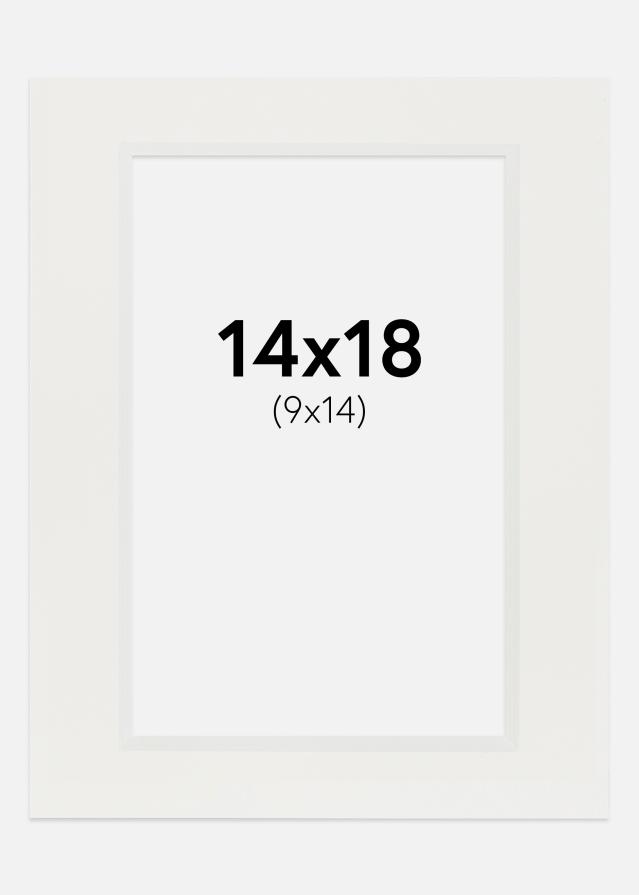 Konstlist Crescent Mount White 3 mm (White Core) 14x18 cm (9x14)