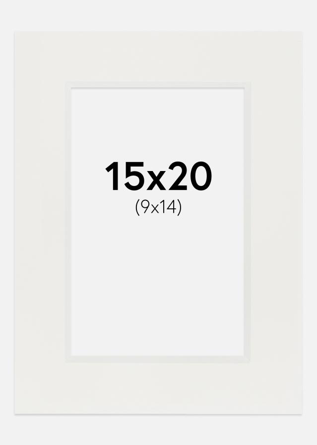 Konstlist Crescent Mount White 3 mm (White Core) 15x20 cm (9x14)