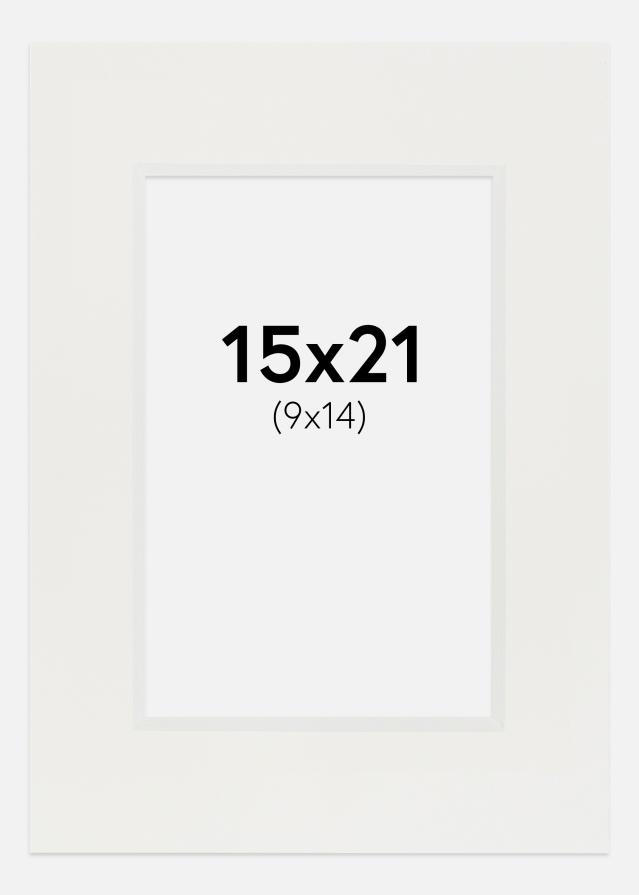 Konstlist Crescent Mount White 3 mm (White Core) 15x21 cm (9x14)