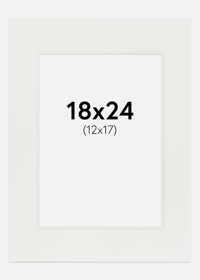 Konstlist Crescent Mount White 3 mm (White Core) 18x24 cm (12x17)