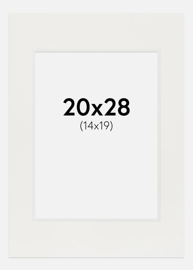 Konstlist Crescent Mount White 3 mm (White Core) 20x28 cm (14x19)