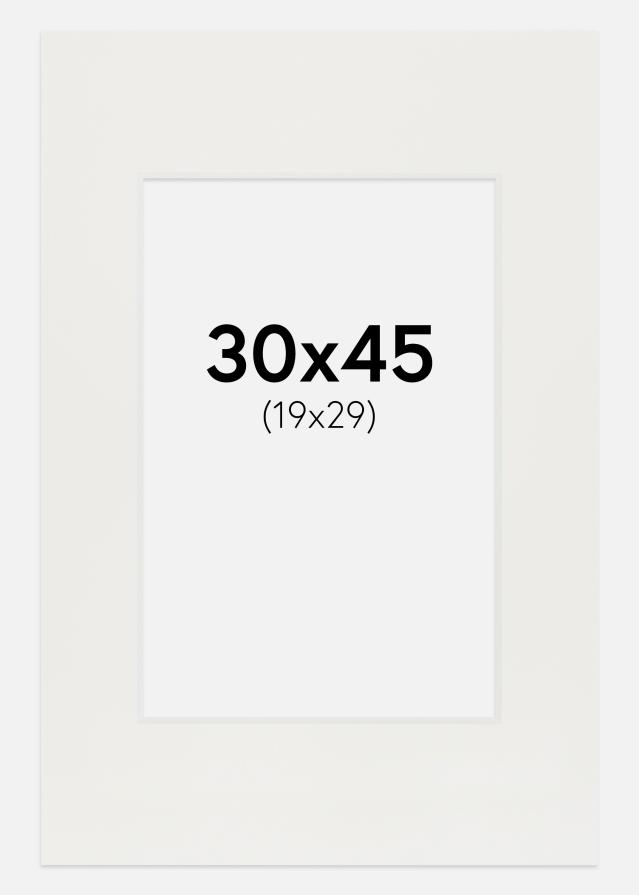 Konstlist Crescent Mount White 3 mm (White Core) 30x45 cm (19x29)