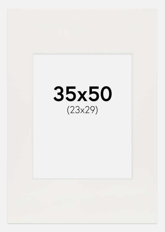 Konstlist Crescent Mount White 3 mm (White Core) 35x50 cm (23x29)
