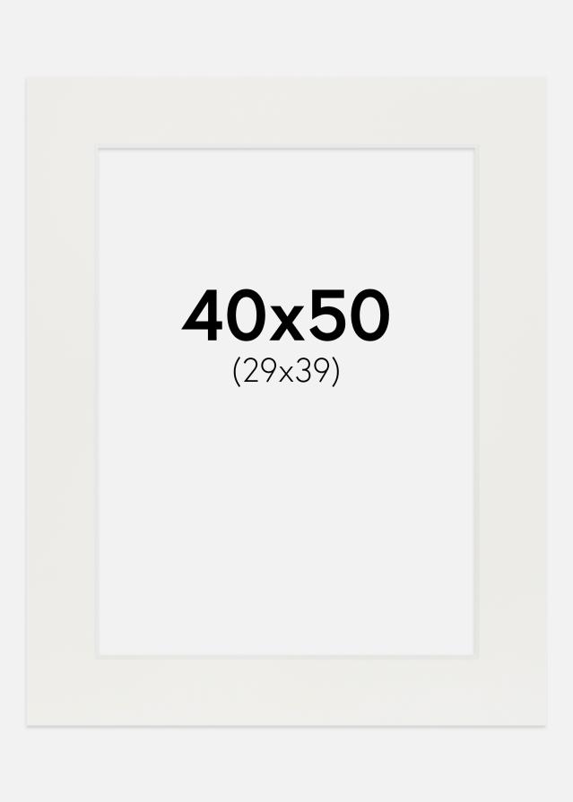 Konstlist Crescent Mount White 3 mm (White Core) 40x50 cm (29x39)