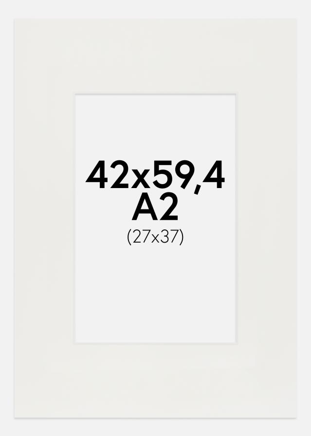 Konstlist Crescent Mount White 3 mm (White Core) 42x59,4 cm (24x37)