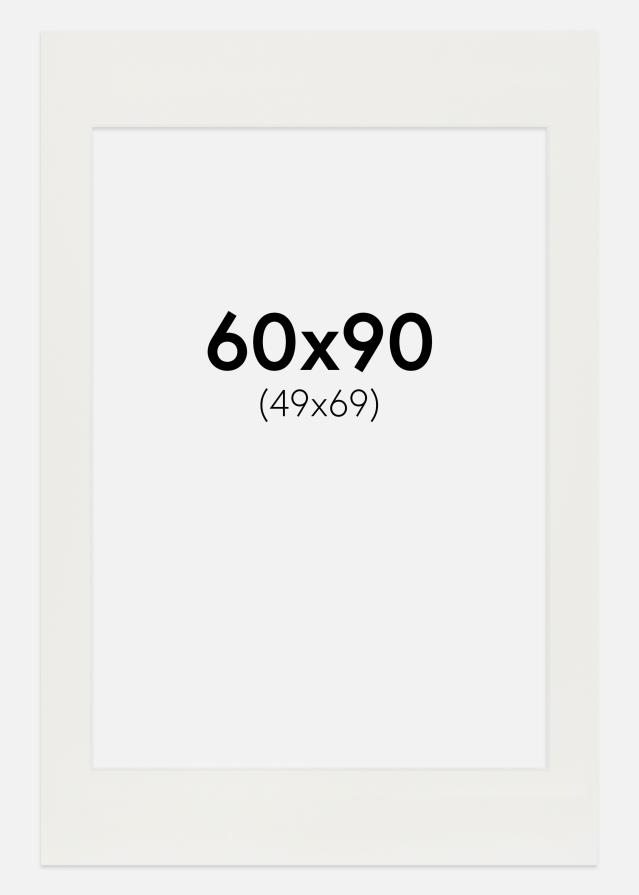 Konstlist Crescent Mount White 3 mm (White Core) 60x90 cm (49x69)