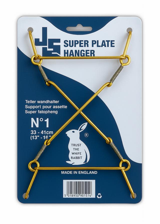 Konstlist Plate hanger Super Brass 48–61 cm