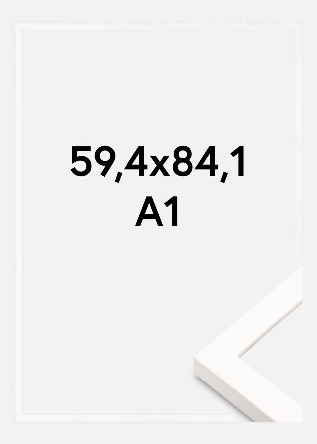 Jämtlands Ramfabrik Frame Brooke Acrylic Glass White 59.4x84.1 cm (A1)