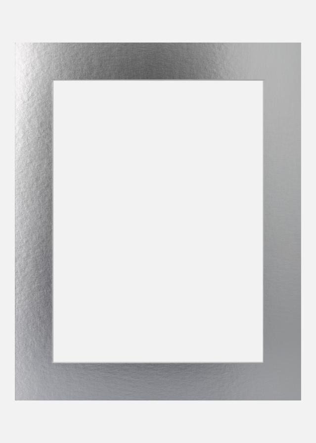 Jämtlands Ramfabrik Mount Silver Metal (White Core) 15x20 cm (9x14)
