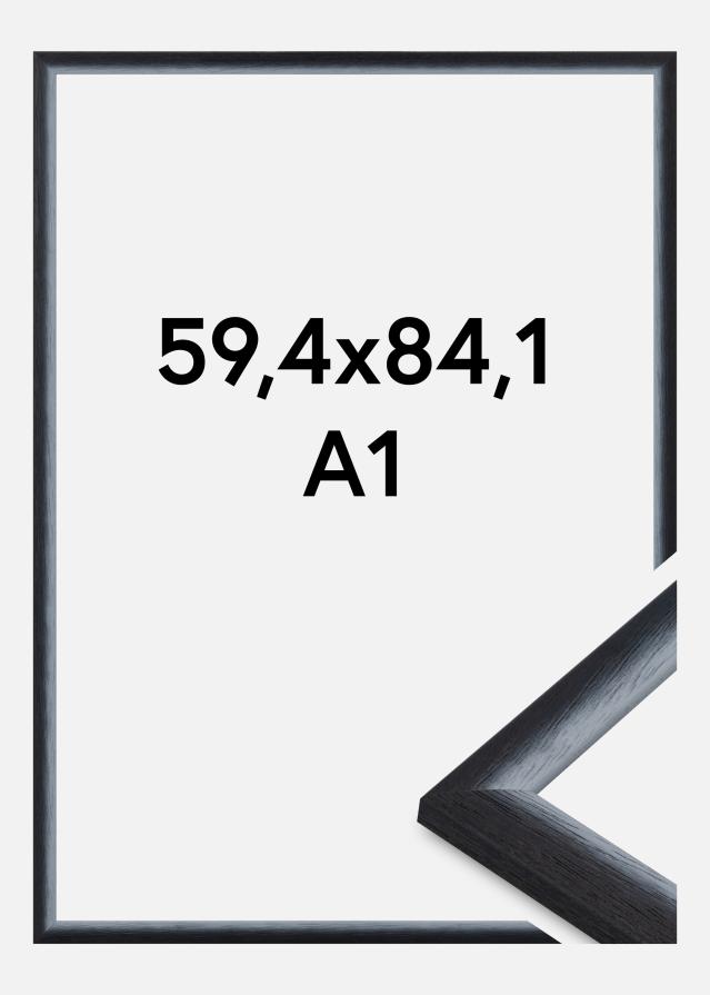 Jämtlands Ramfabrik Frame Cornwall Acrylic Glass Black 59.4x84 cm (A1)