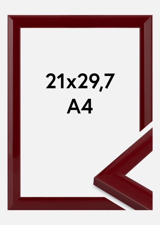 Jämtlands Ramfabrik Frame Dorset Acrylic Glass Dark Red 21x29.7 cm (A4)